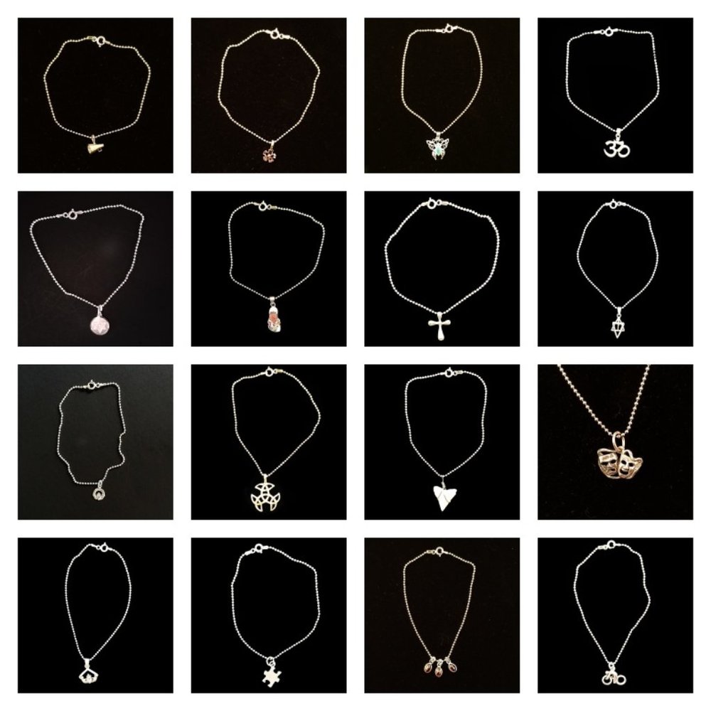 NEW  Anklet 925 Sterling Silver Chain and Heart Charm - Picture 4 of 5